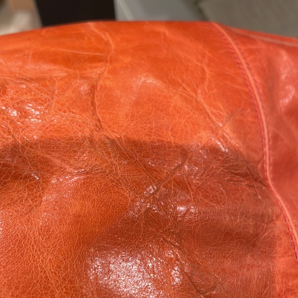Well loved orange Coach bag - Picture 13 of 16